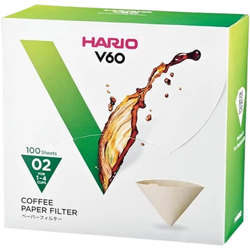 Hario papírszűrő - fehér 100 lap V60 02
